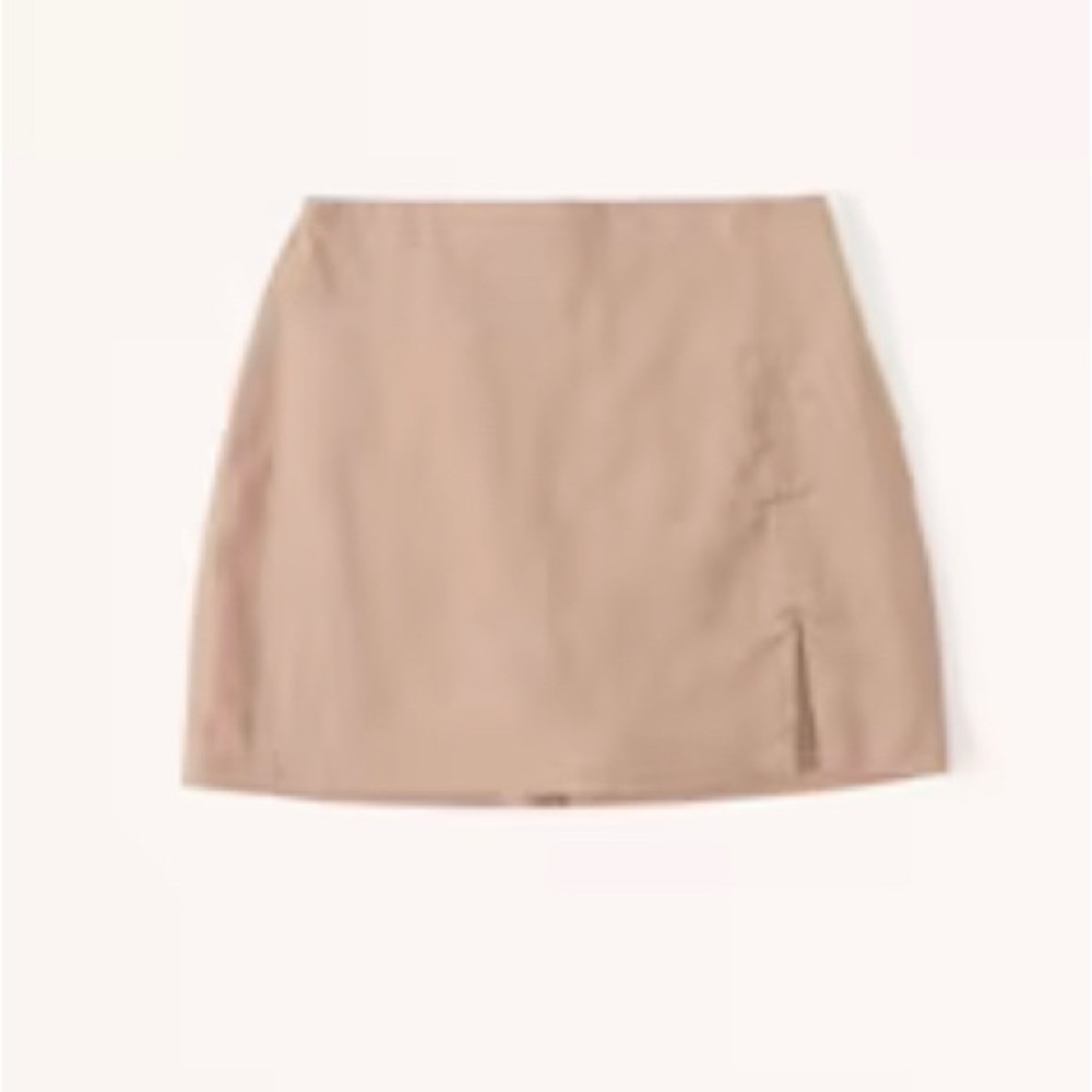 Linen mini skort